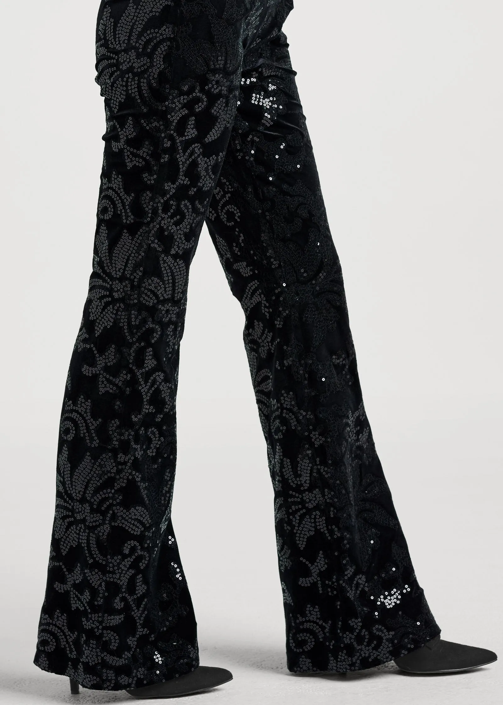 Sequin Pattern Pants - Black Multi sold by VENUS product image thumbnail 5
