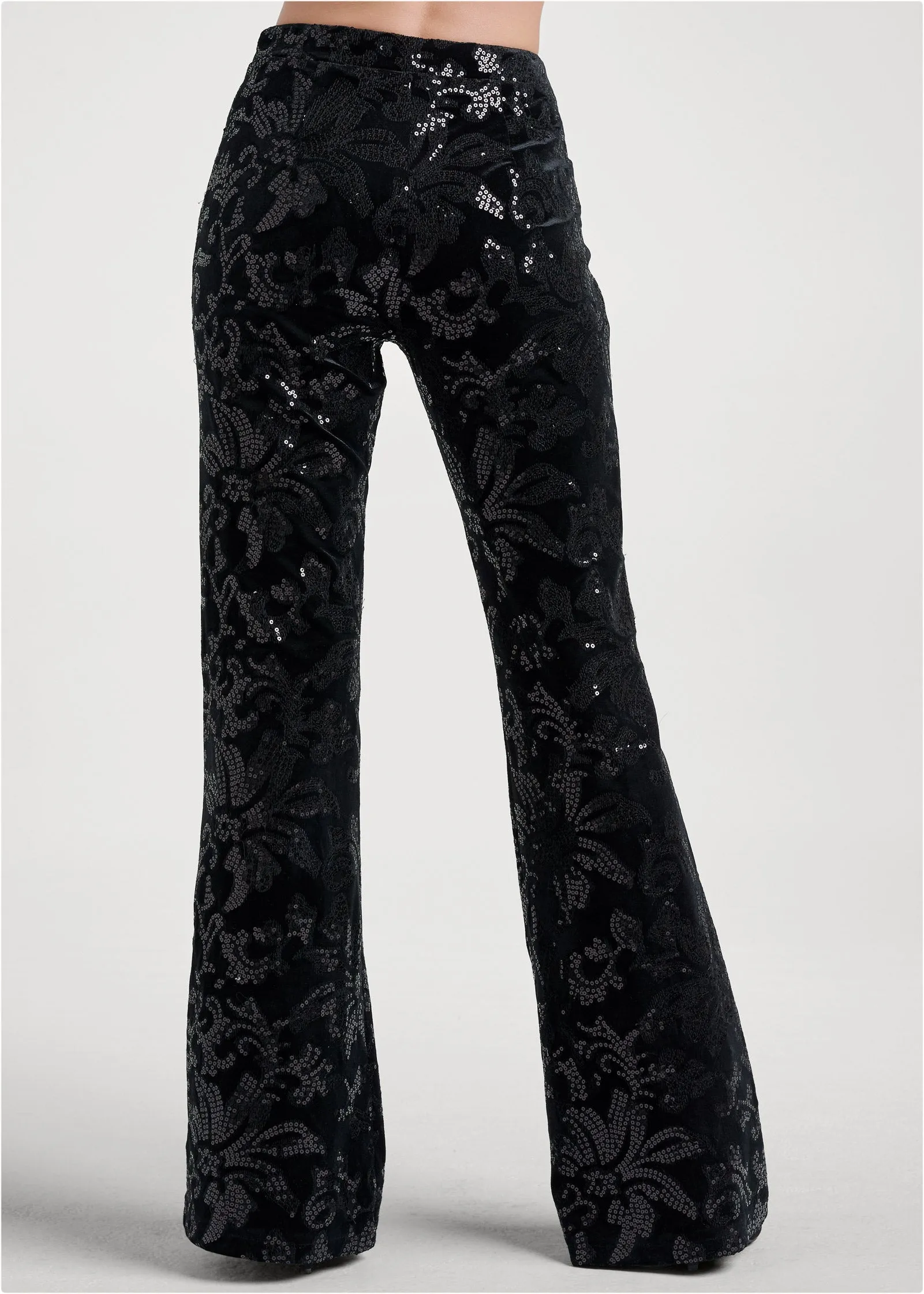Sequin Pattern Pants - Black Multi sold by VENUS product image thumbnail 2