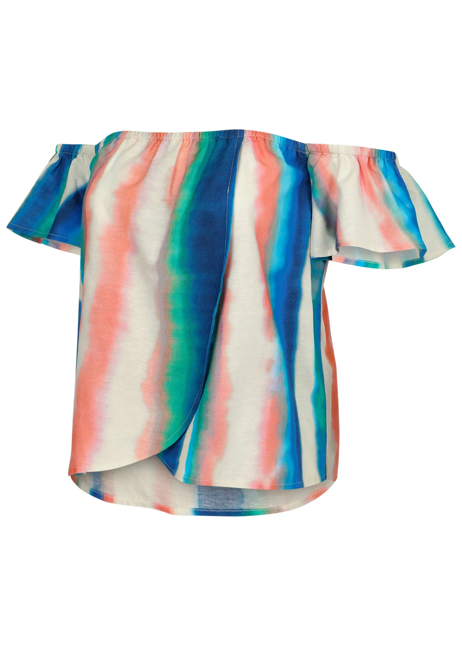 Linen Off The Shoulder Top - Bahama Horizon sold by VENUS product image thumbnail 4