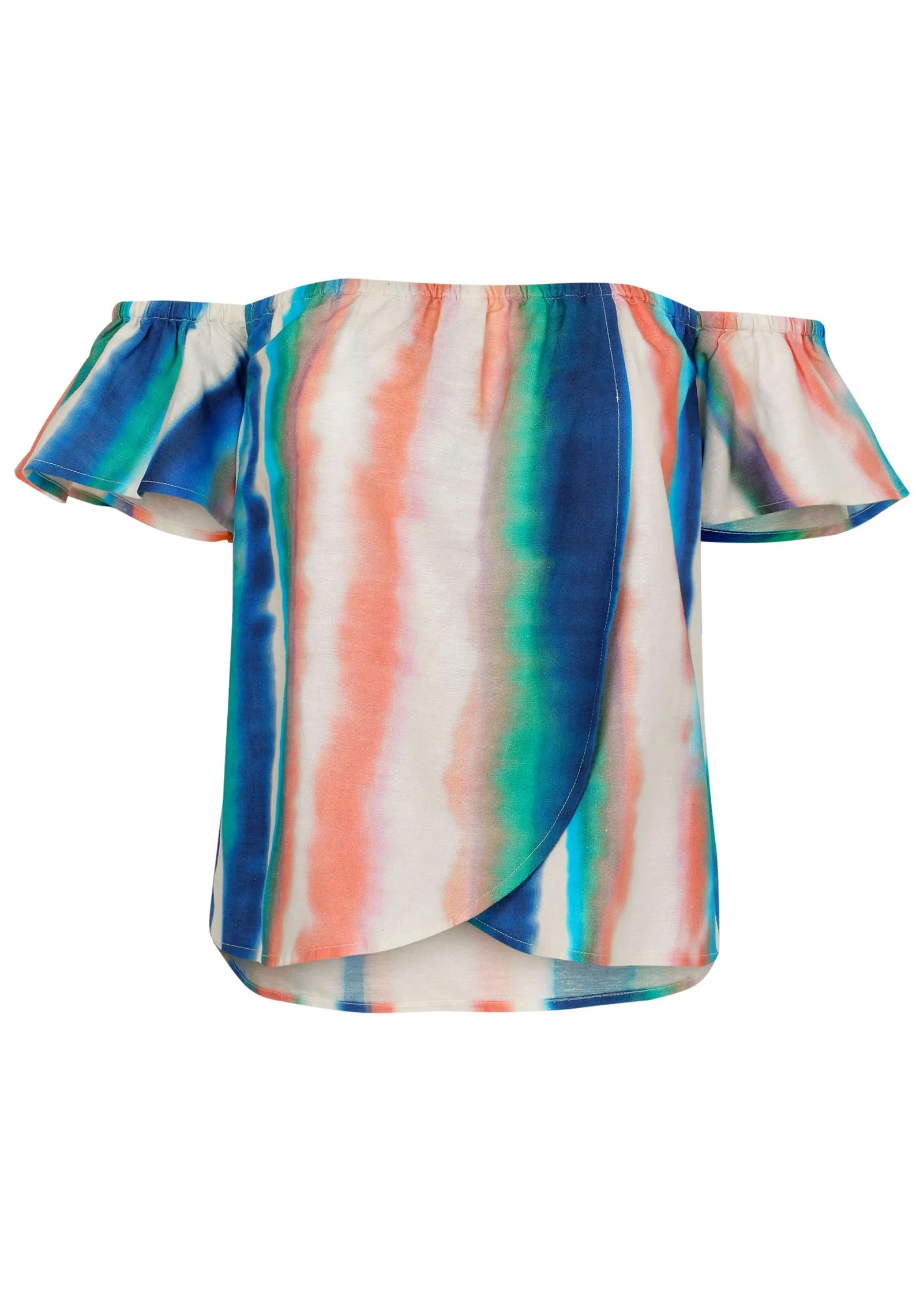 Linen Off The Shoulder Top - Bahama Horizon sold by VENUS product image thumbnail 2