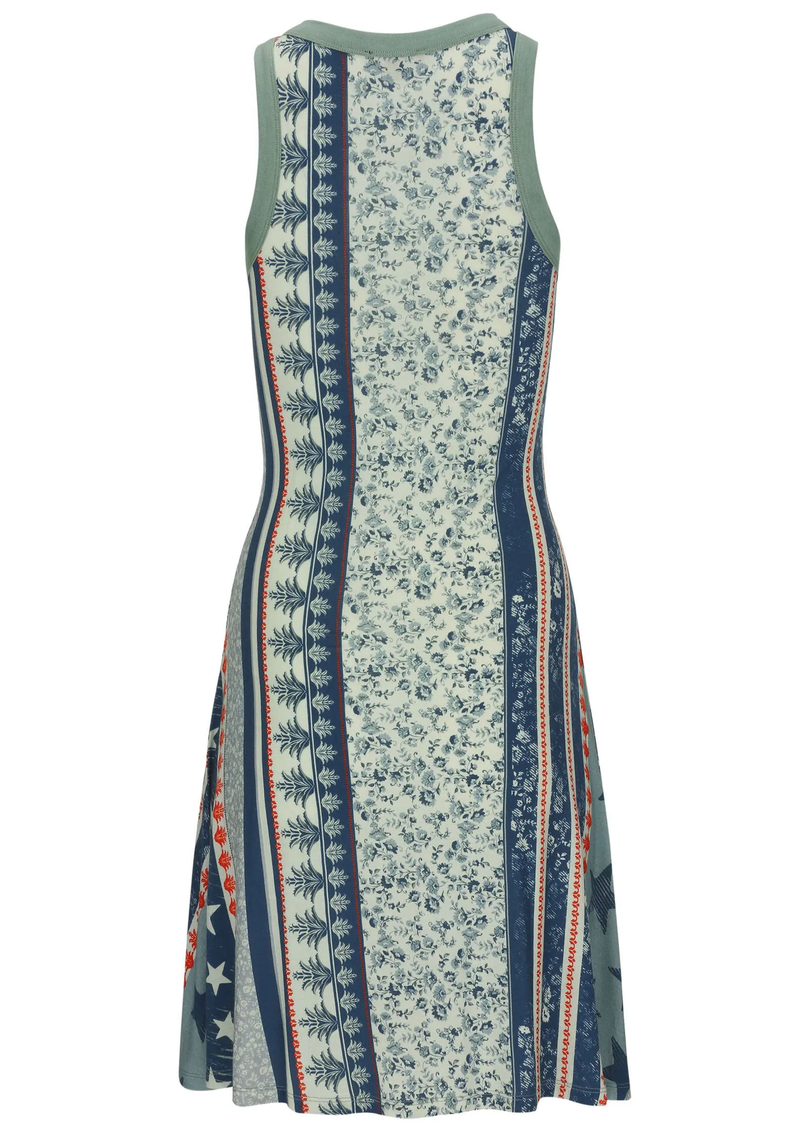 Printed Fit And Flare Dress - Americana Floral Star sold by VENUS product image thumbnail 3