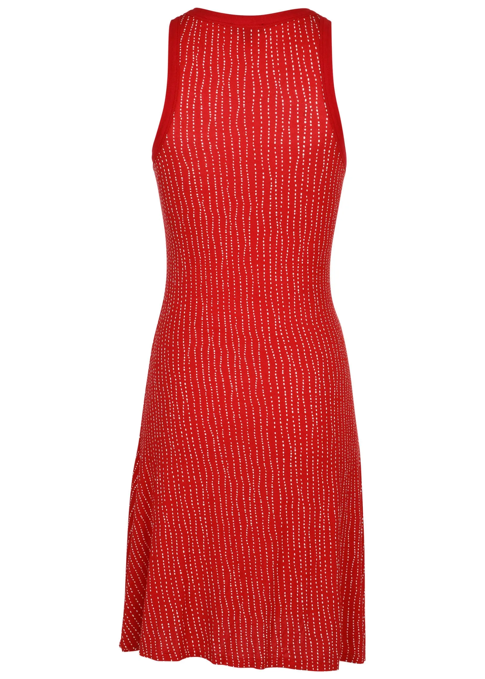 Printed Fit And Flare Dress - Red Dot Stripe sold by VENUS product image thumbnail 3