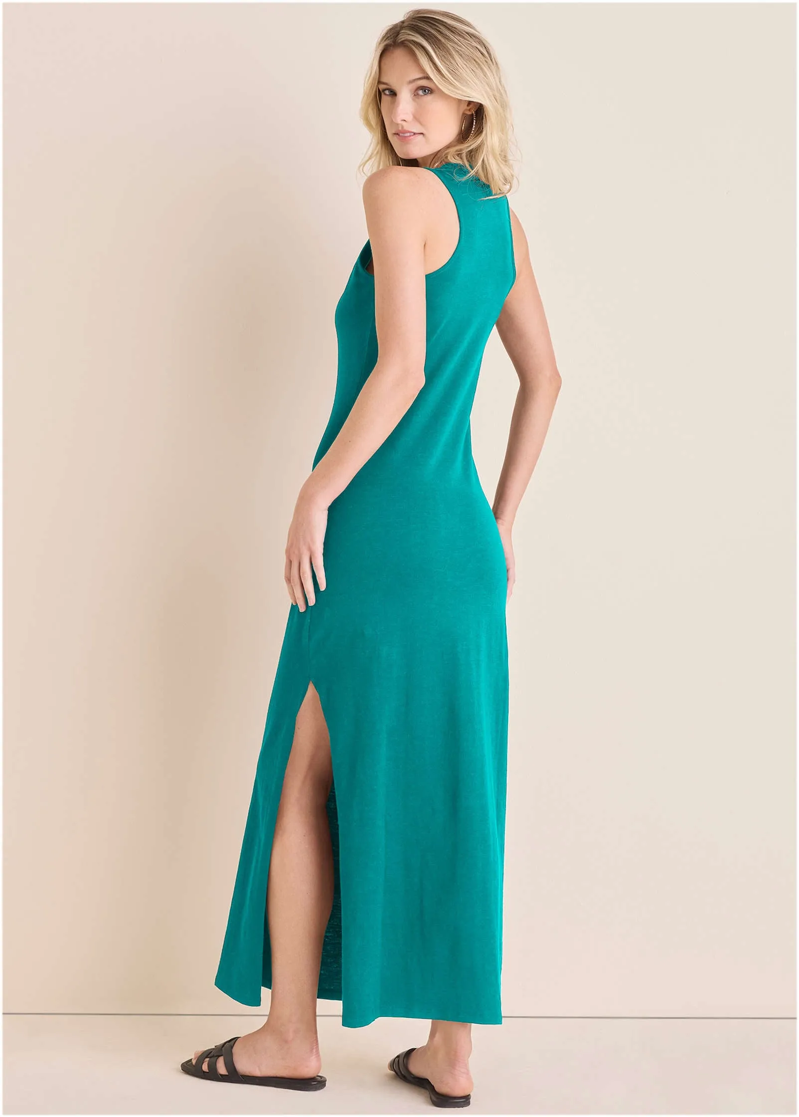 Tank Maxi Dress - Tropical Green sold by VENUS product image thumbnail 2