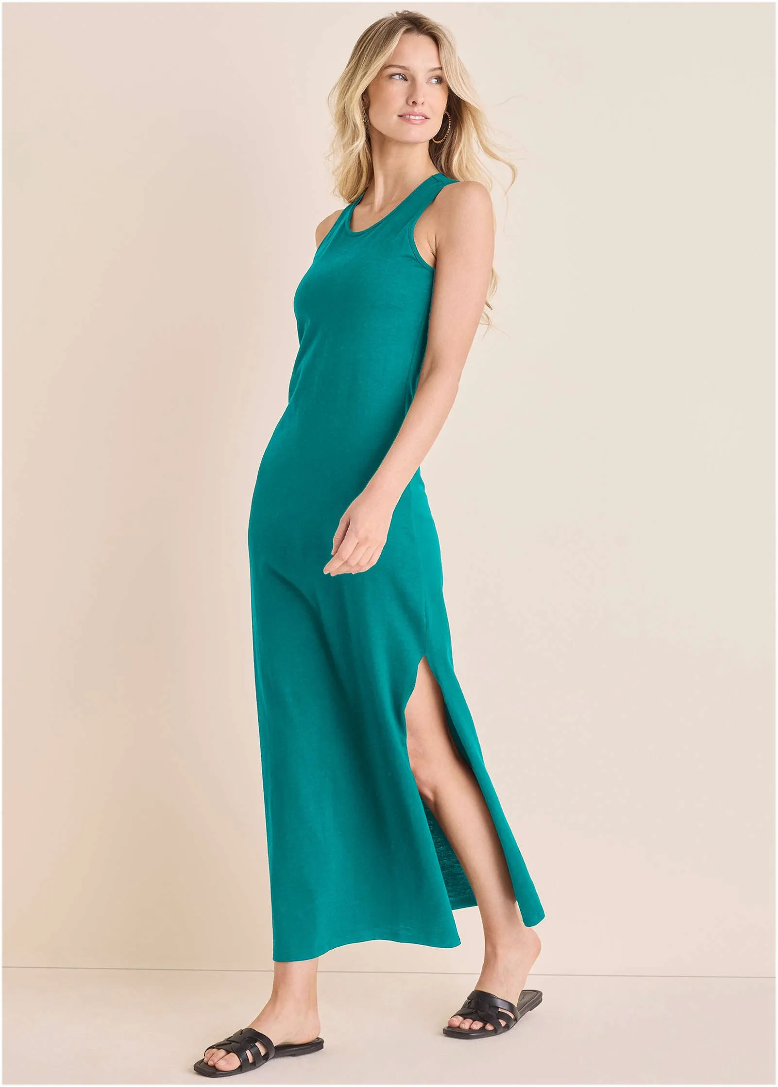 Tank Maxi Dress - Tropical Green sold by VENUS