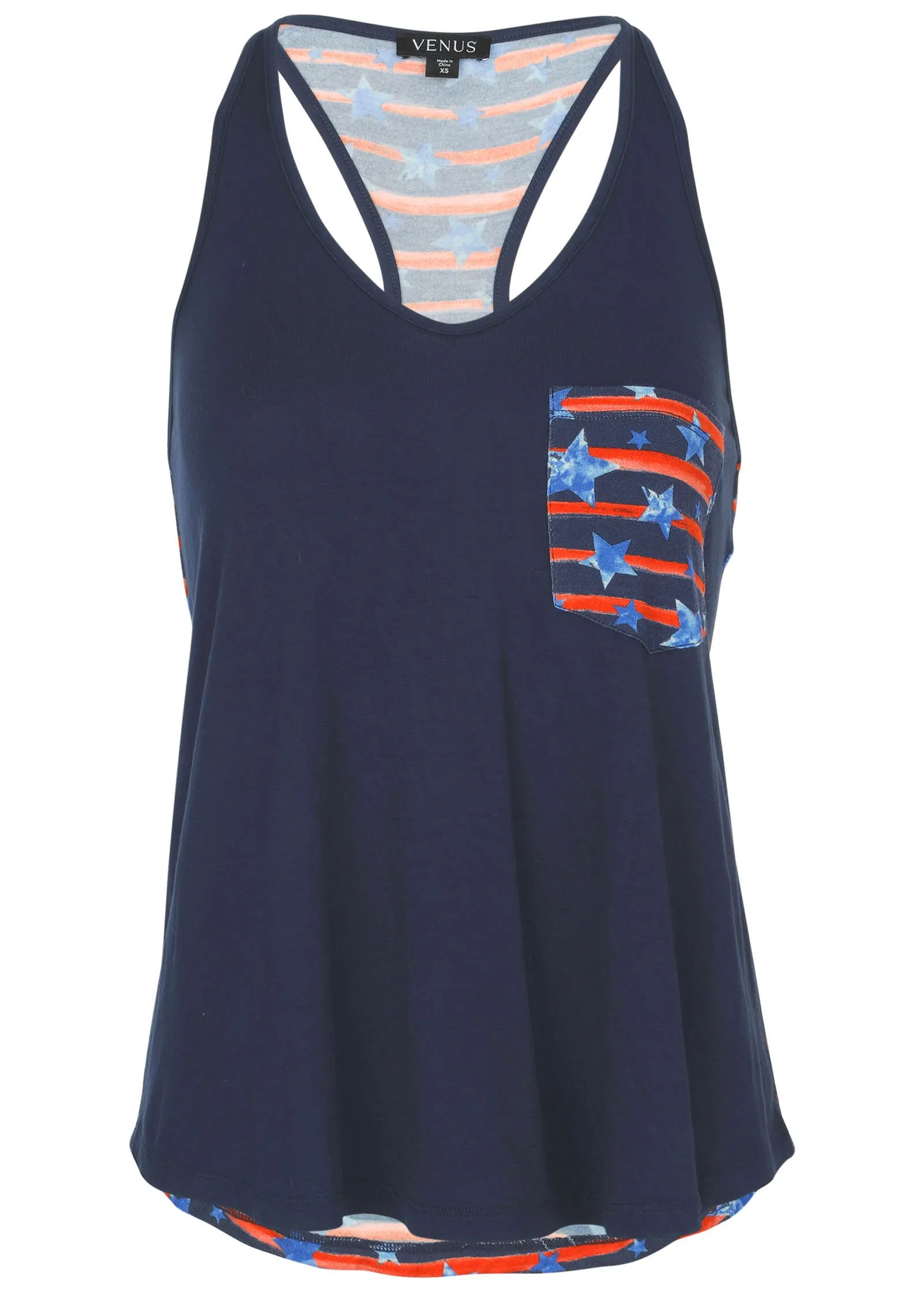 Printed Racerback Tank - Dark Gettysburg Gouache sold by VENUS product image thumbnail 5