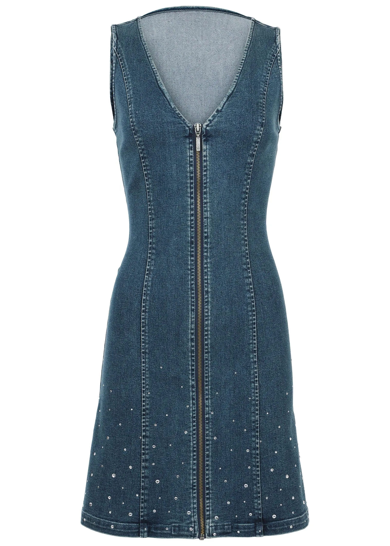Denim Mini Dress - Medium Wash sold by VENUS product image thumbnail 5