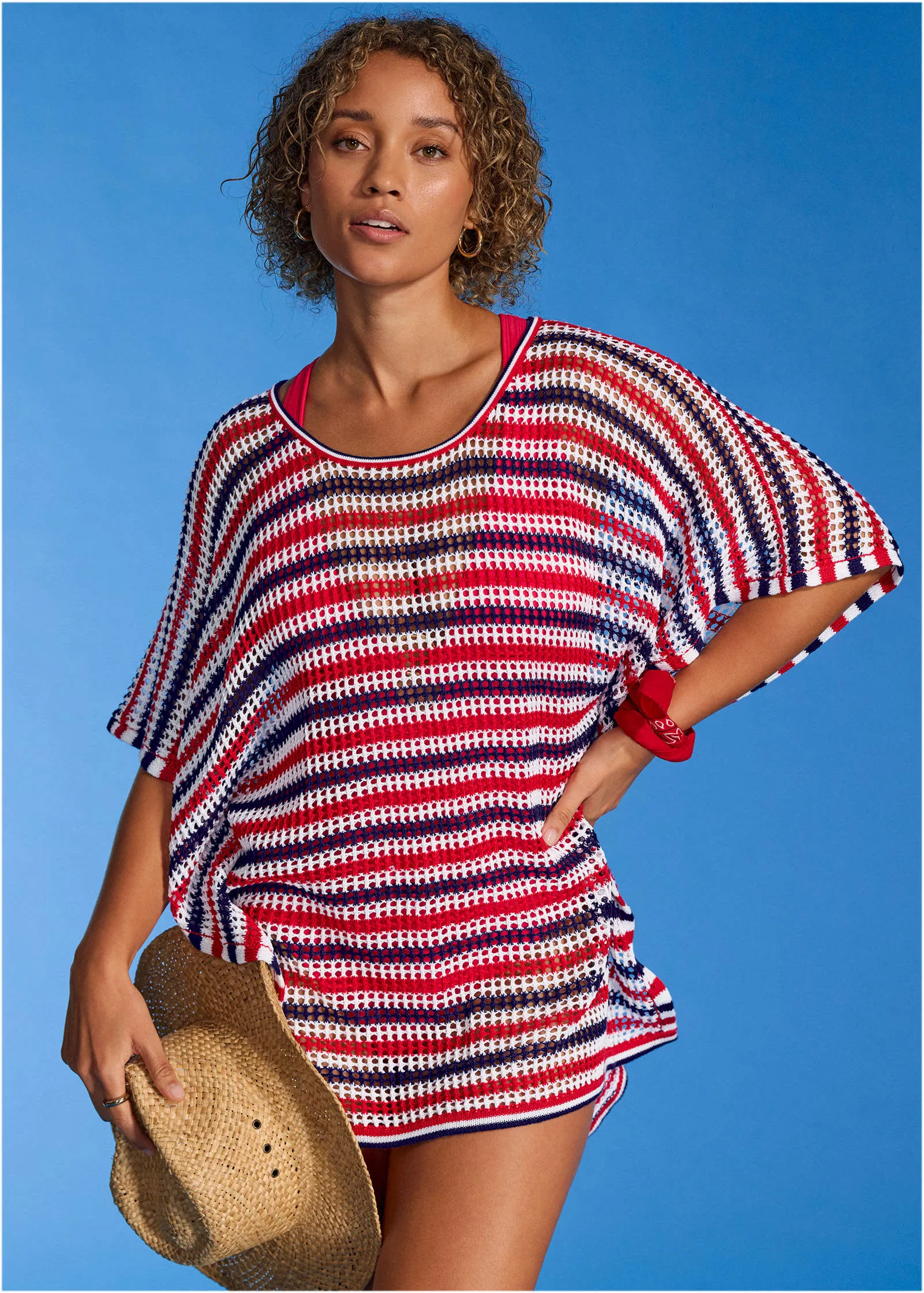 Crochet Cover-Up Dress - Americana sold by VENUS