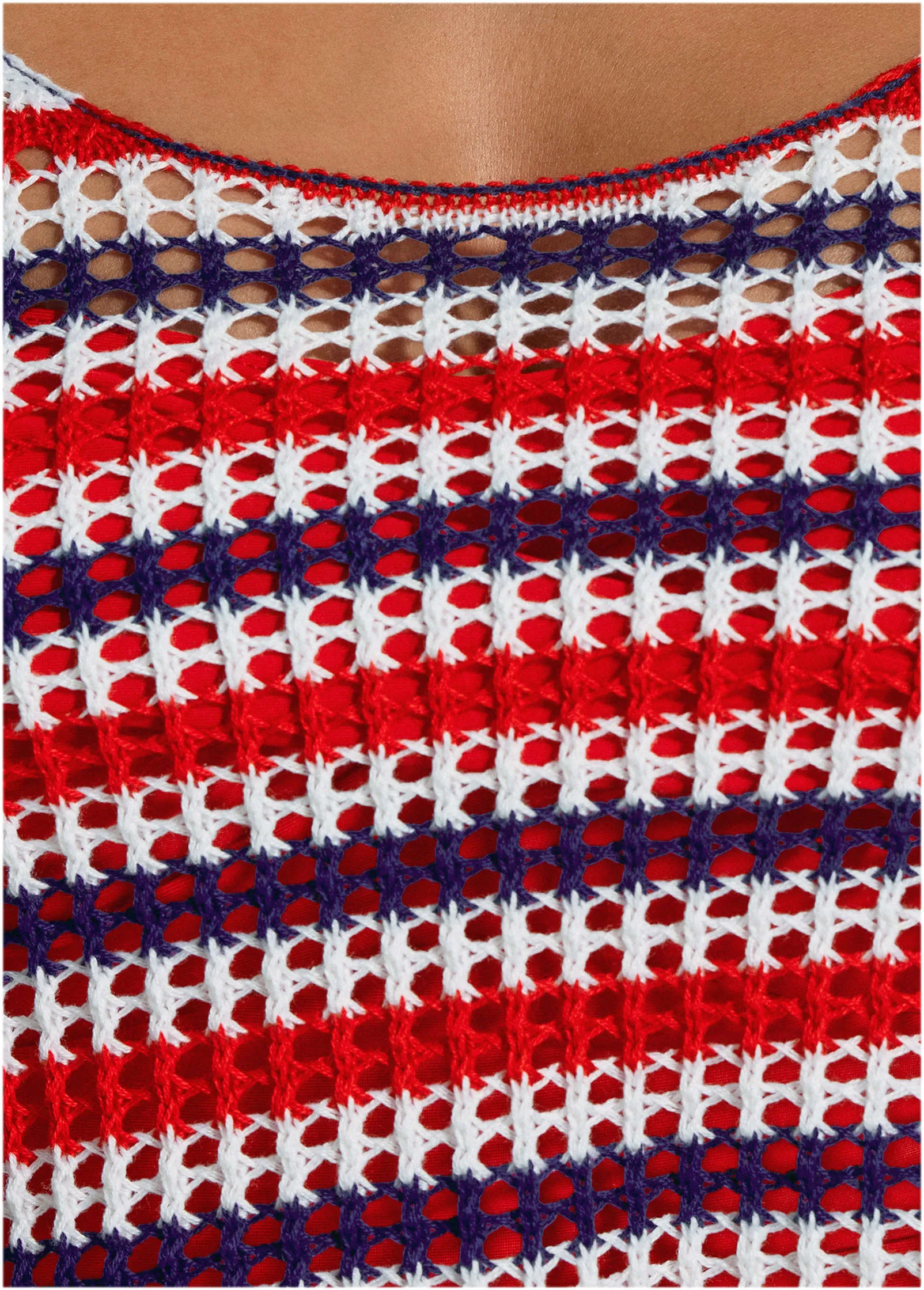 Crochet Cover-Up Tank Top - Americana sold by VENUS product image thumbnail 3