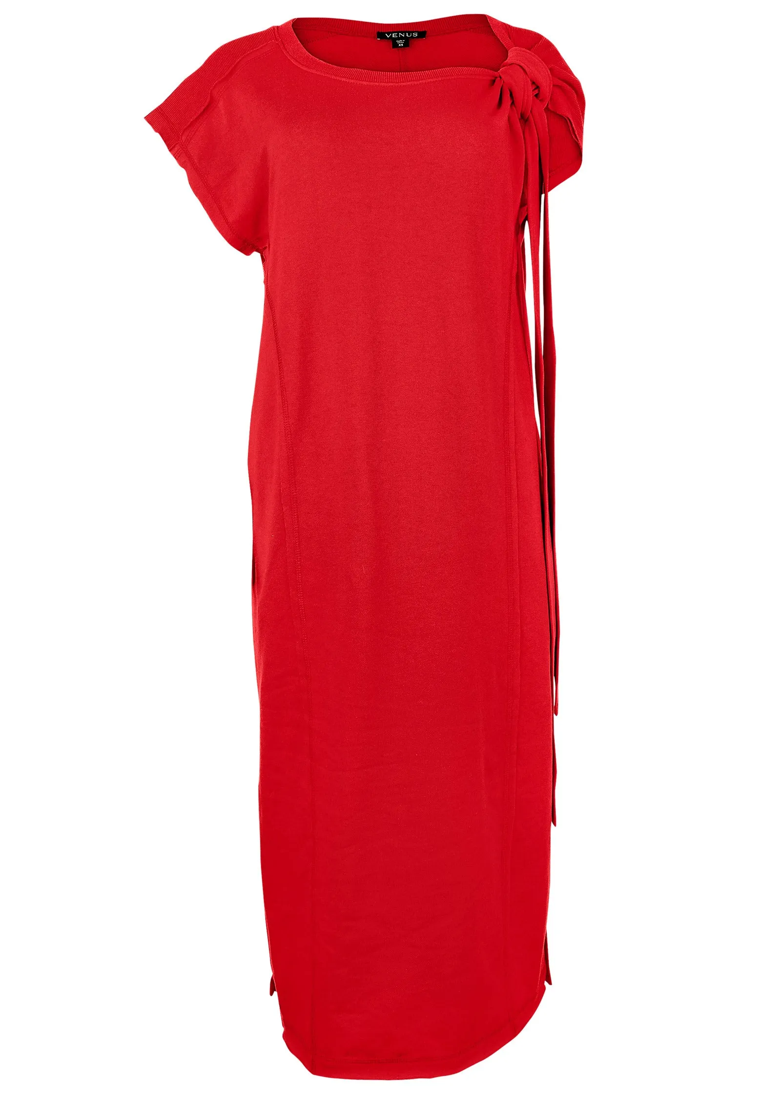 Belted Midi Dress - Red sold by VENUS product image thumbnail 3