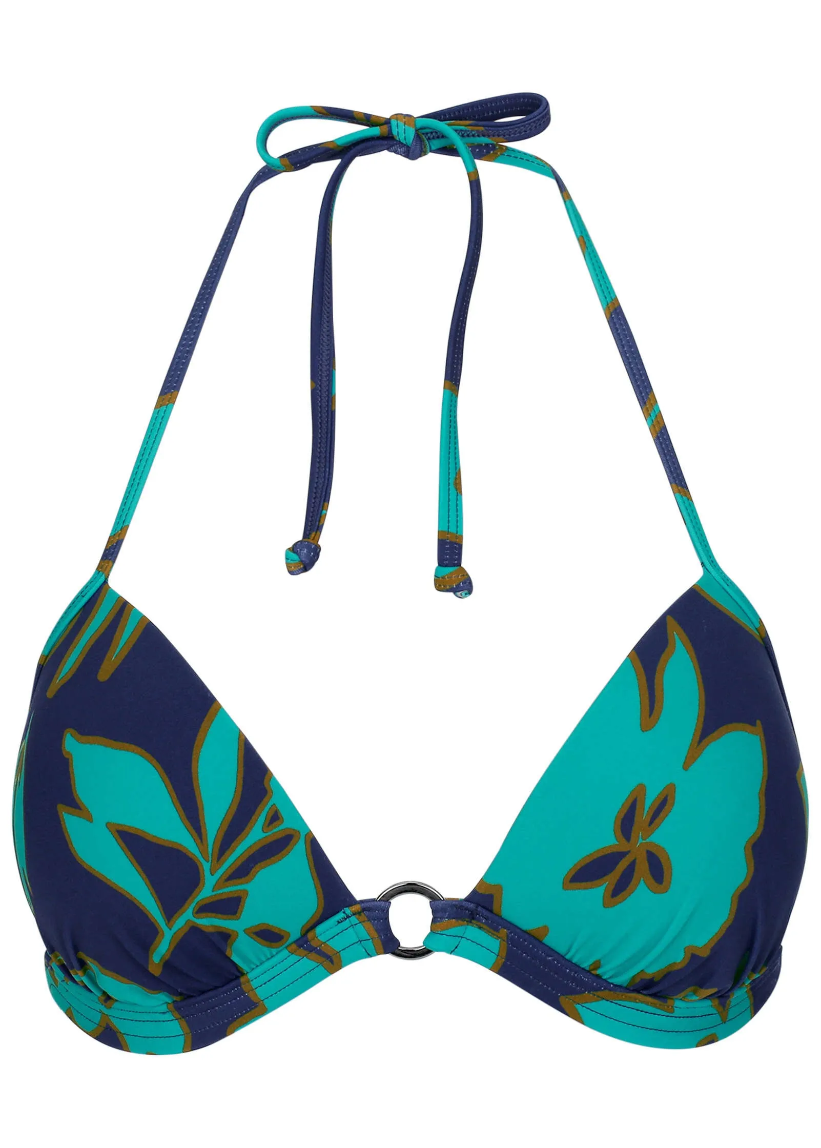 Santa Cruz Bikini Top - Blue Block Floral sold by VENUS product image thumbnail 3