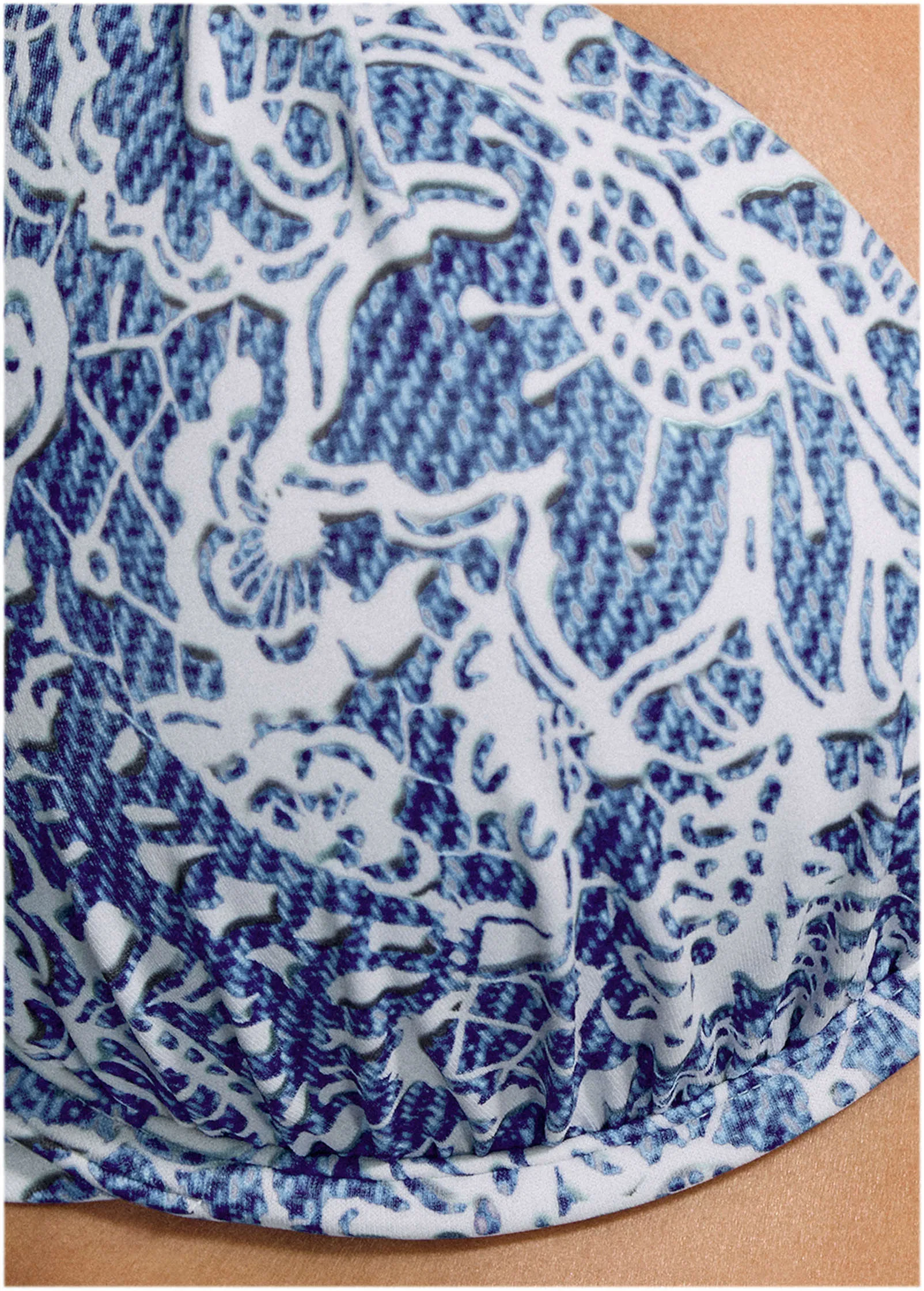 Marilyn Push-Up Enhancer Top - Denim Anglaise Paisley sold by VENUS product image thumbnail 3