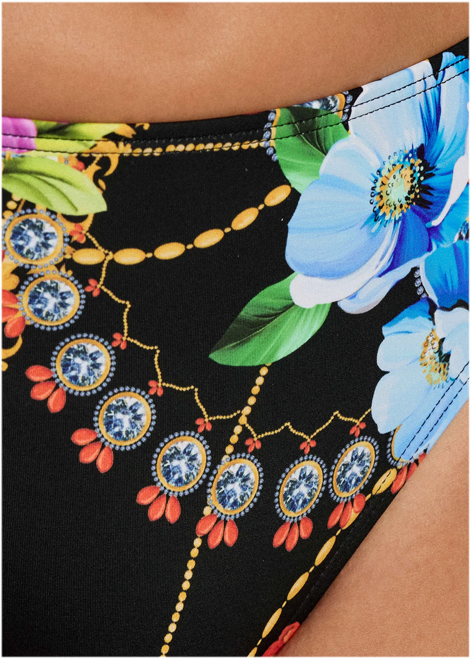 Fiji Mid Rise Moderate Bottom - Beaded Floral sold by VENUS product image thumbnail 3