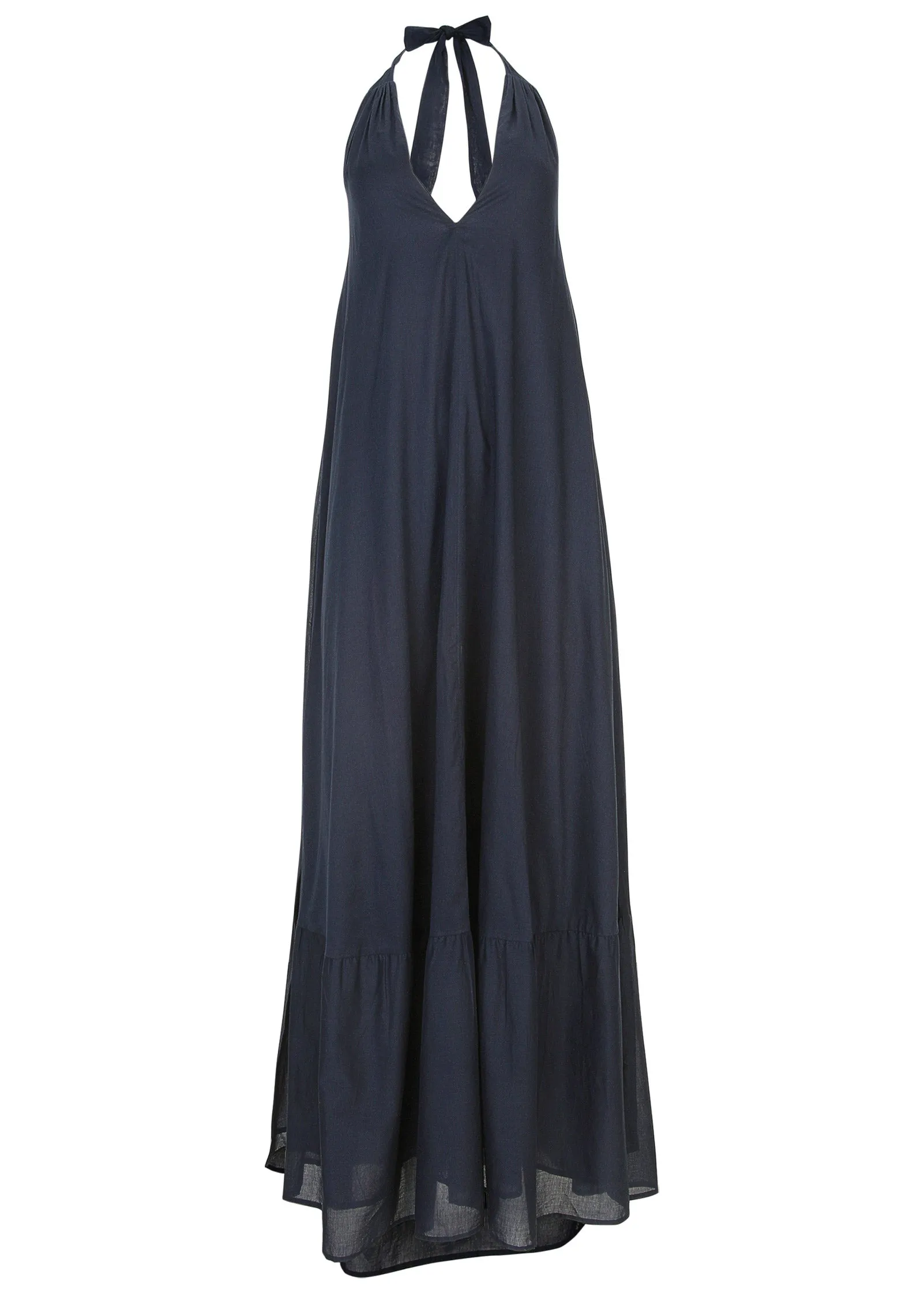 Deep V Halter Maxi Dress - Navy sold by VENUS product image thumbnail 4