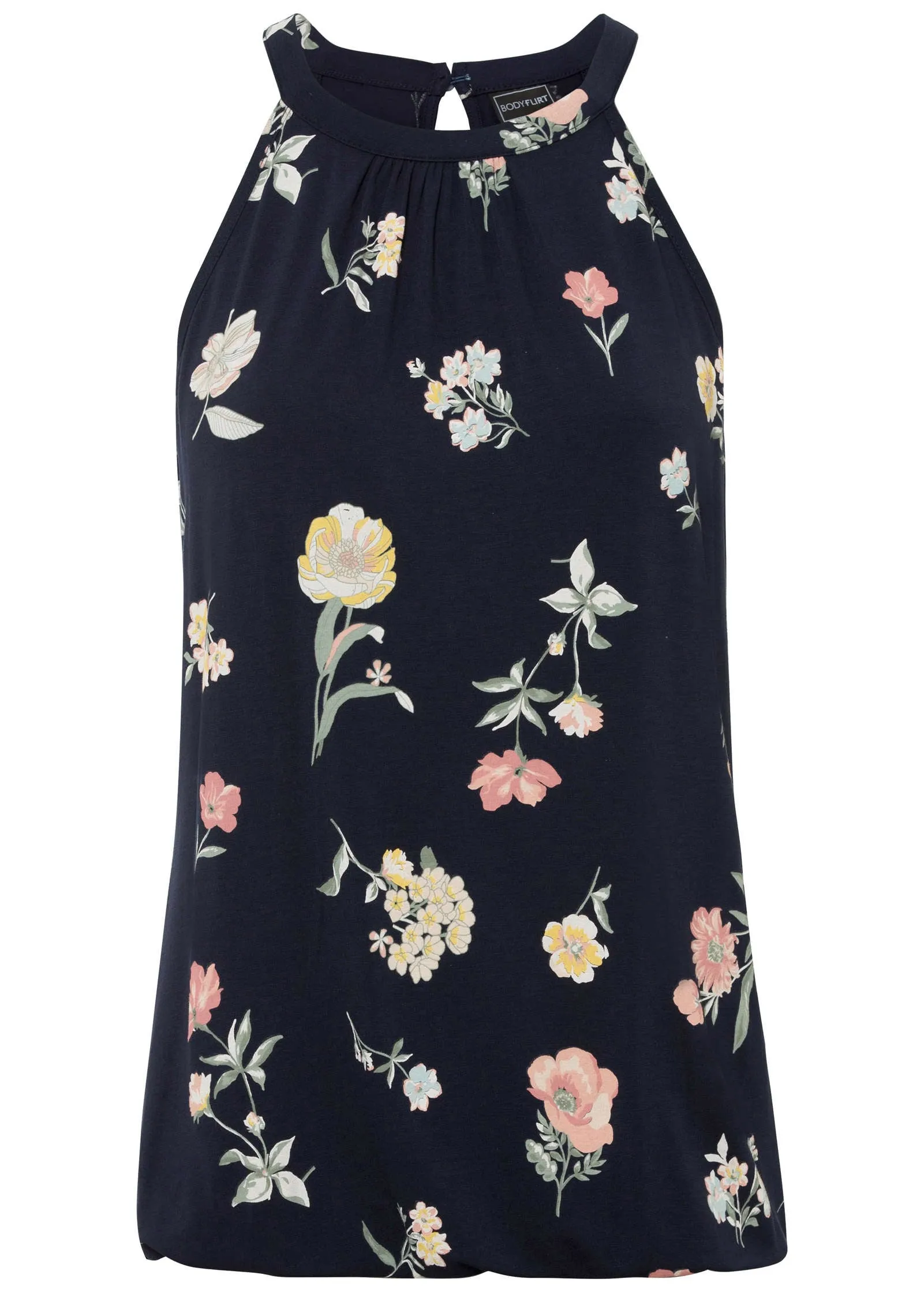 Ikat Print Top - Blue Floral sold by VENUS product image thumbnail 4