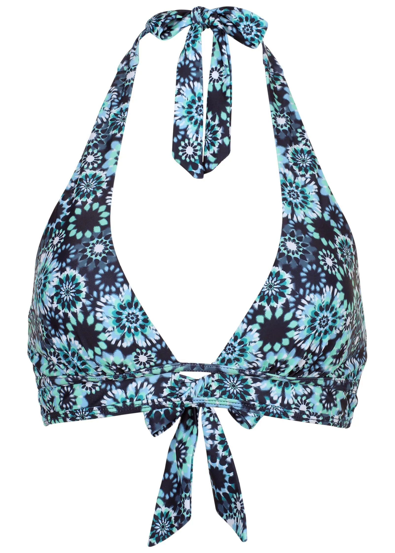 St Thomas Halter Bikini Top - Cool Kaleidoscope sold by VENUS