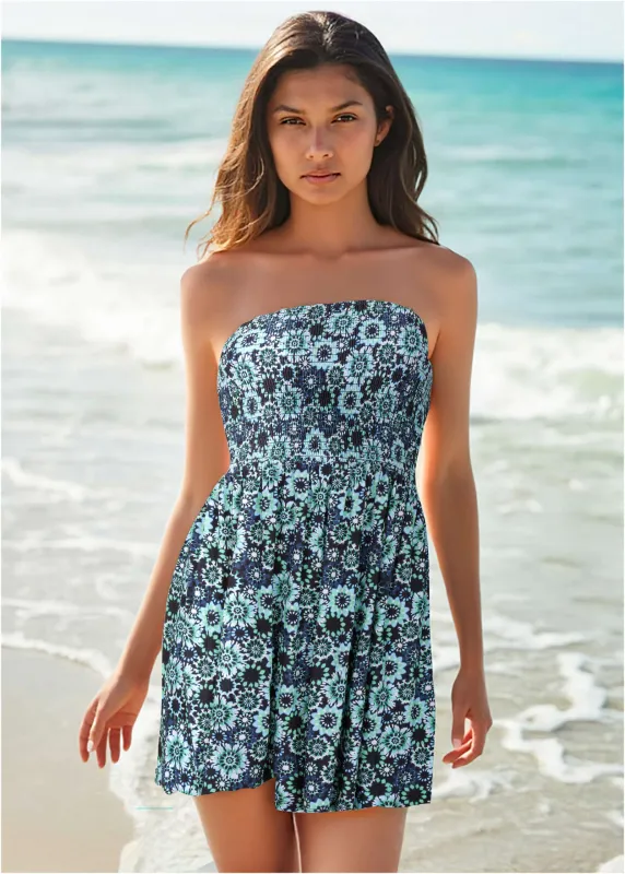 Convertible Cover-Up Dress - Cool Kaleidoscope sold by VENUS