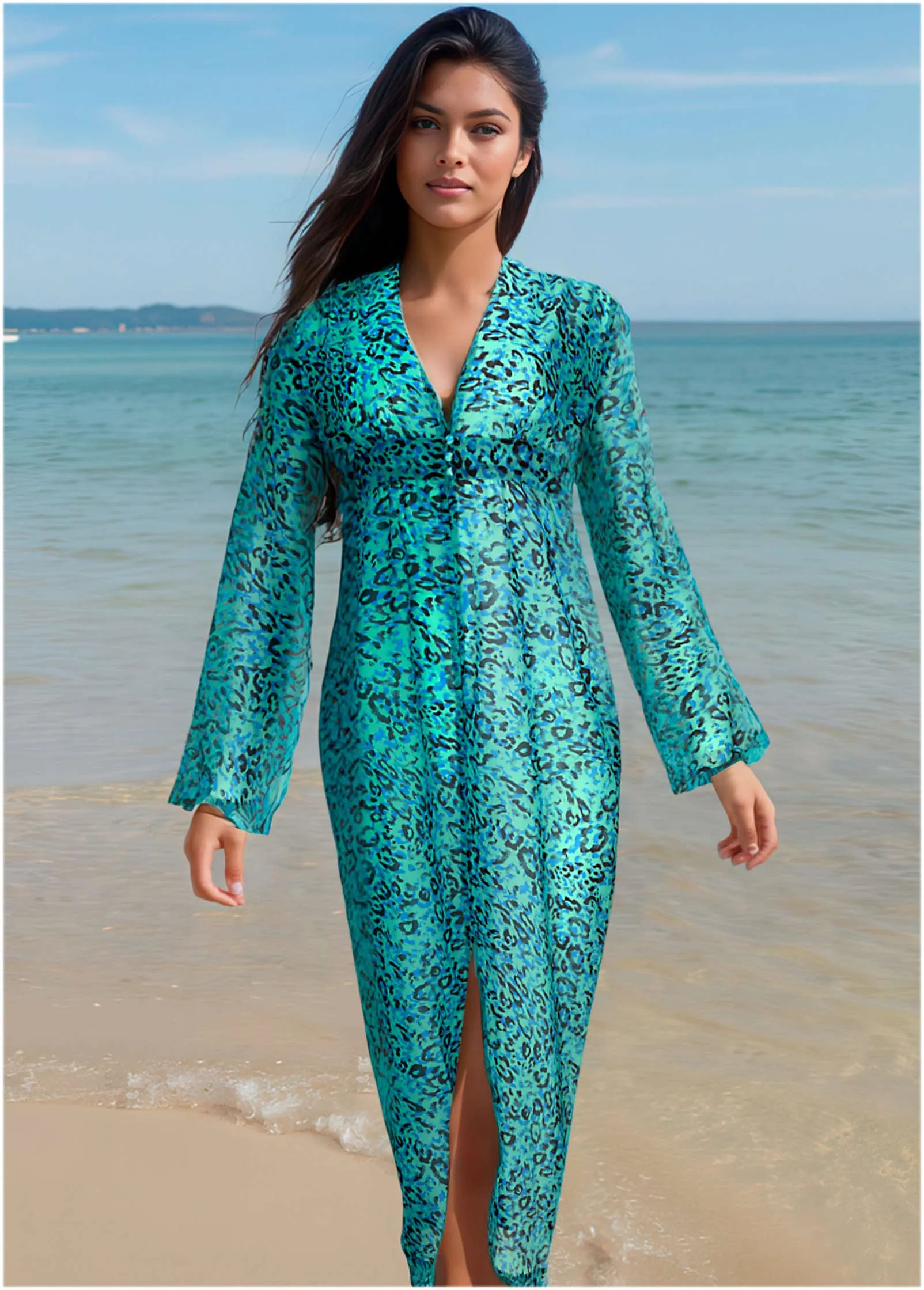 Sea Breeze Kimono Cover-Up - Ocean Animal sold by VENUS