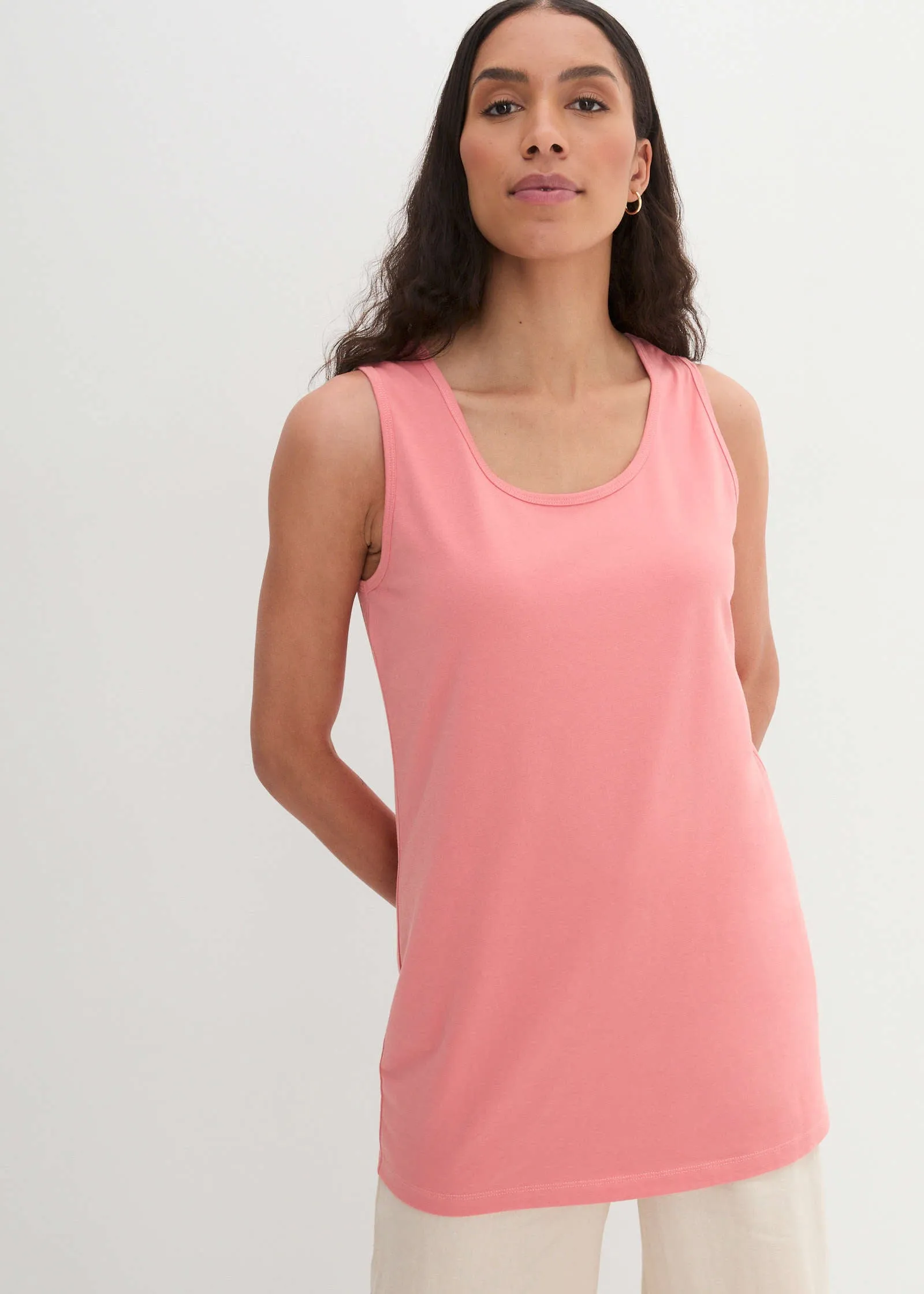 Pack Of 2 Tank Tops - Coral & White sold by VENUS