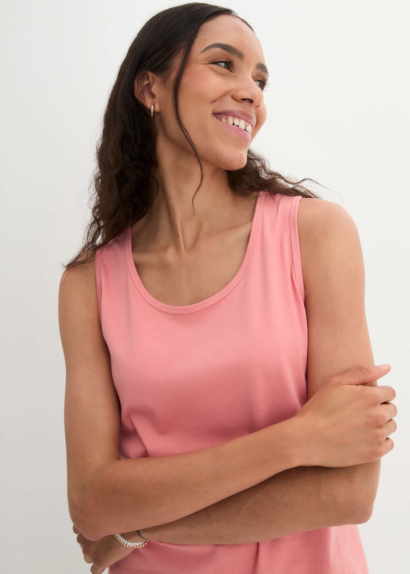 Pack Of 2 Tank Tops - Coral & White sold by VENUS product image thumbnail 4