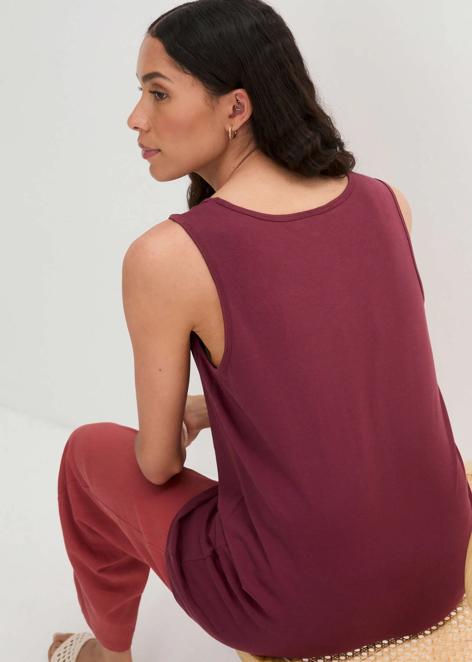 Pack Of 2 Tank Tops - Berry & Beige sold by VENUS product image thumbnail 5