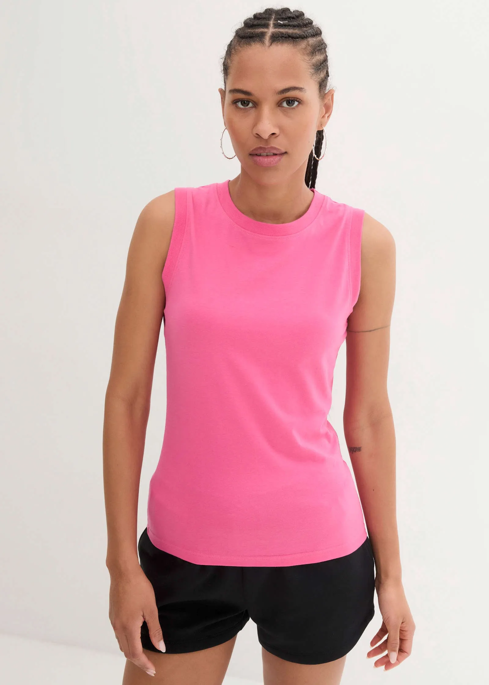 Crew Neck Tank - Pink sold by VENUS