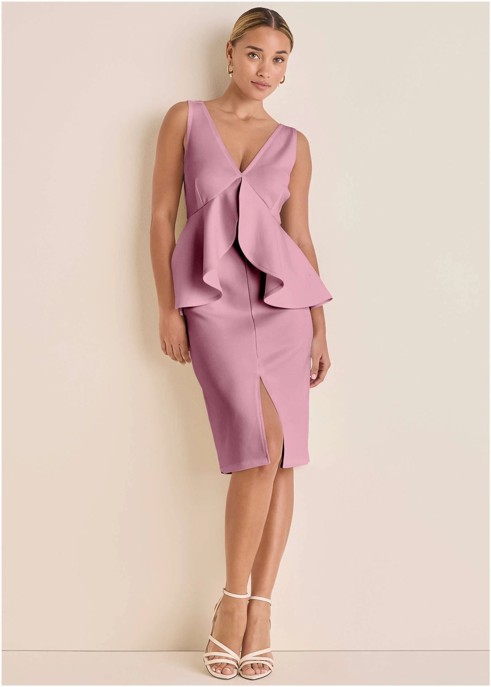 Peplum Ruffle Dress - Polignac sold by VENUS product image thumbnail 2