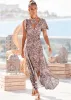 Wrap Maxi Dress - Cream Multi sold by VENUS