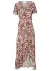 Wrap Maxi Dress - Cream Multi sold by VENUS