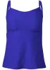 Texture Scoop Neck Tankini Top - Textured Cobalt Blue sold by VENUS