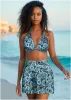 Goddess Push-Up Halter Top - Cool Kaleidoscope sold by VENUS