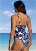 Paros Underwire Tankini - Contrast Bold Leaves sold by VENUS