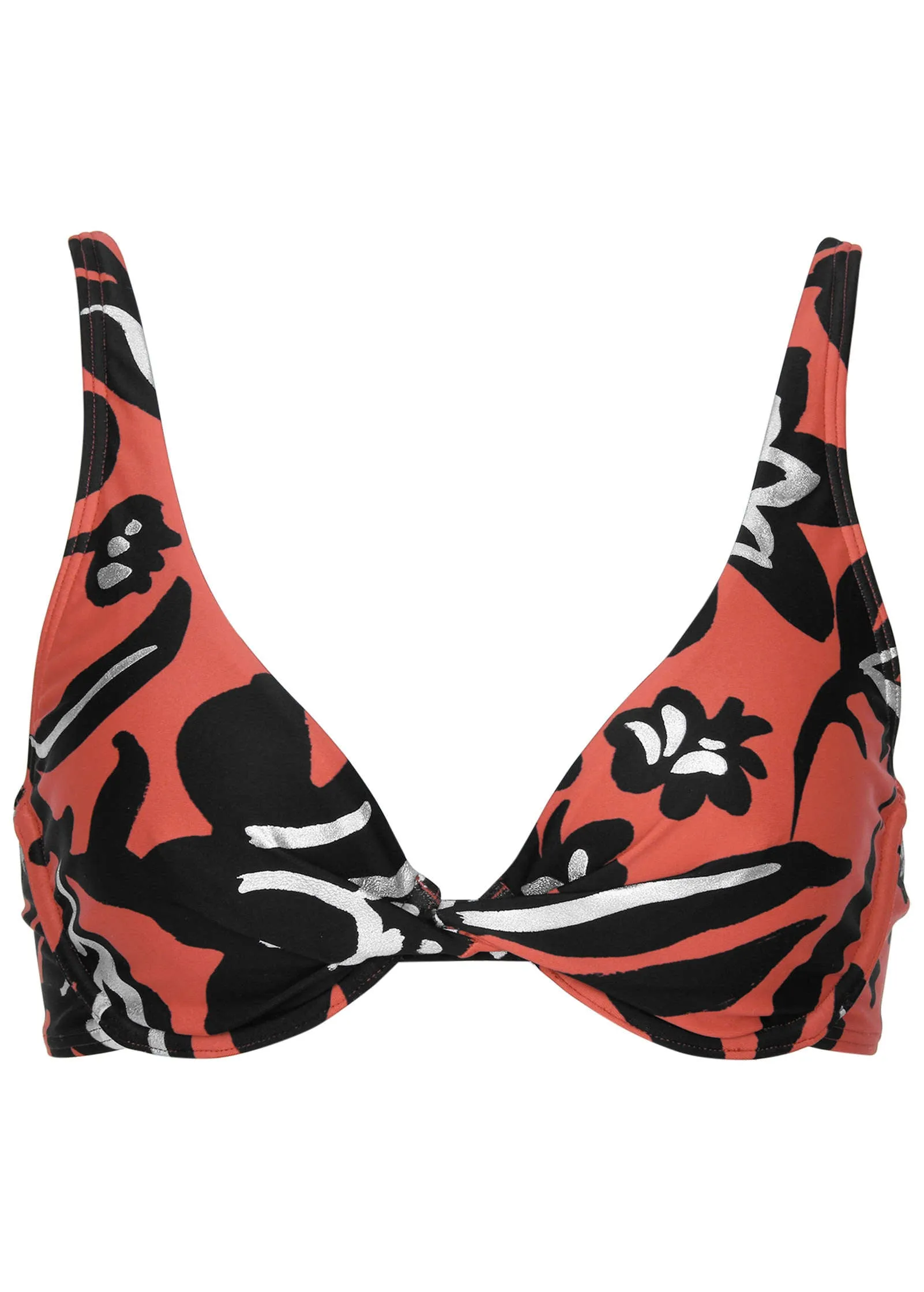 Antigua Twist Underwire Top - Foiled Painterly Floral sold by VENUS product image thumbnail 5