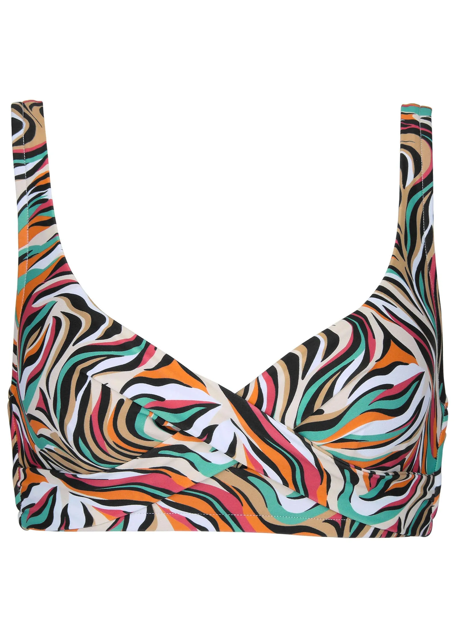 Lovely Lift Wrap Top - Earth Swirls sold by VENUS product image thumbnail 4