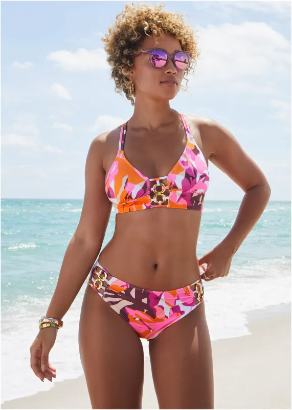 Bold Triangle Triangle Top - Desert Floral sold by VENUS