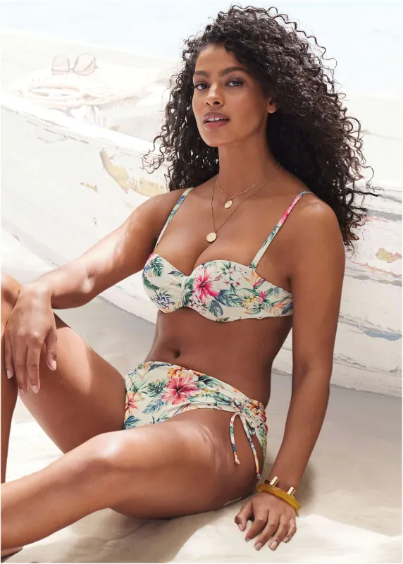 Printed Bandeau Top - Cream Multi sold by VENUS