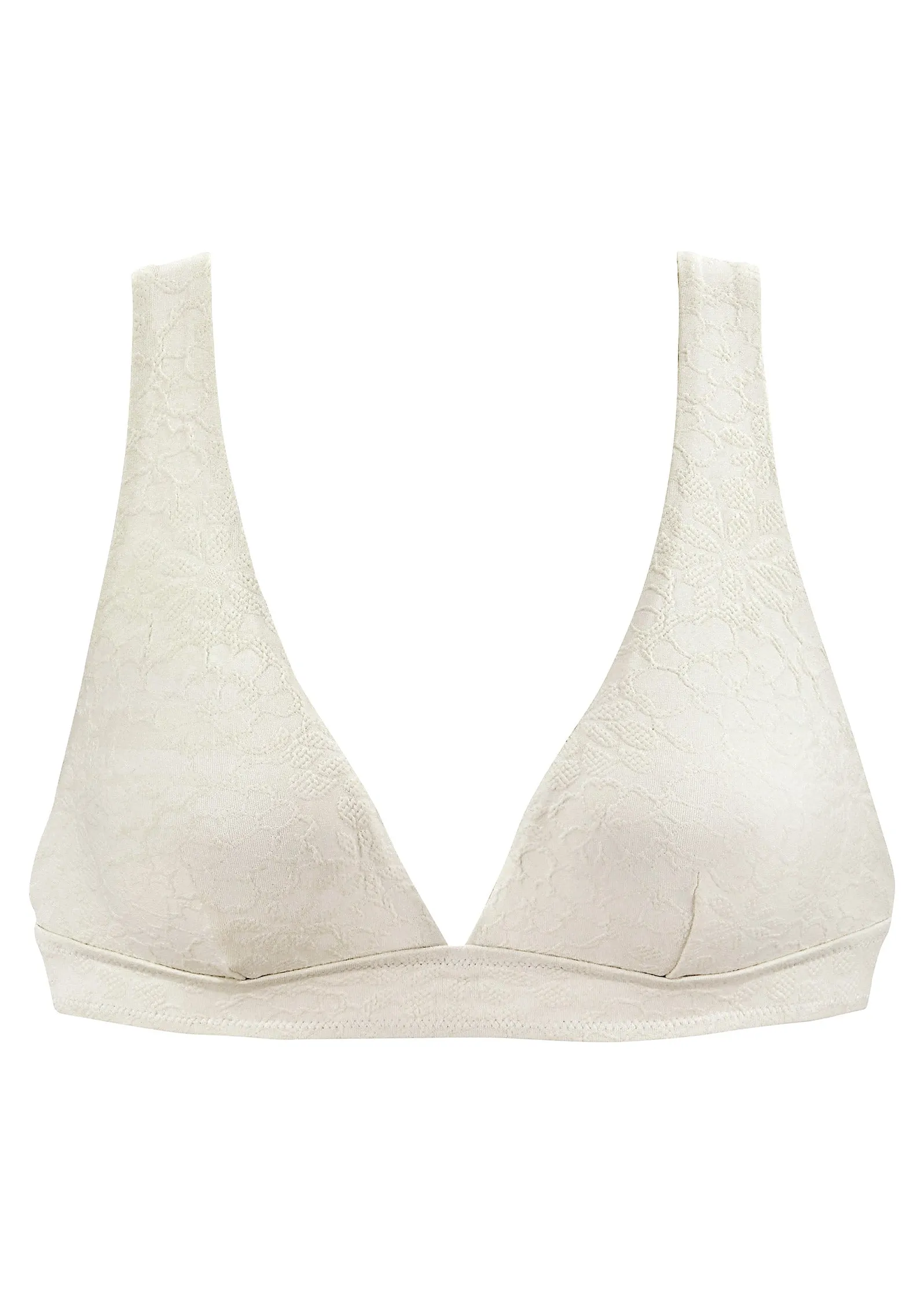 Textured Triangle Bikini Top - White sold by VENUS product image thumbnail 2