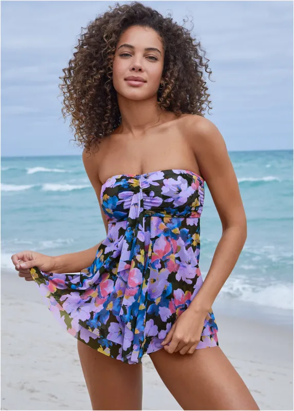 Maui Full Coverage Bottom - Evening Bloom sold by VENUS