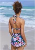 Marilyn Push-Up Halter Top - Evening Bloom sold by VENUS