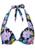 Marilyn Push-Up Halter Top - Evening Bloom sold by VENUS