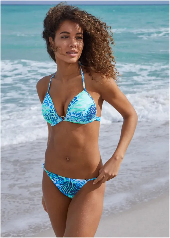 Santa Cruz Push-Up Triangle Top - Jungle Tides sold by VENUS