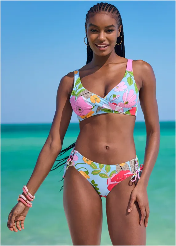 Lovely Lift Wrap Top - Soft Meadow sold by VENUS