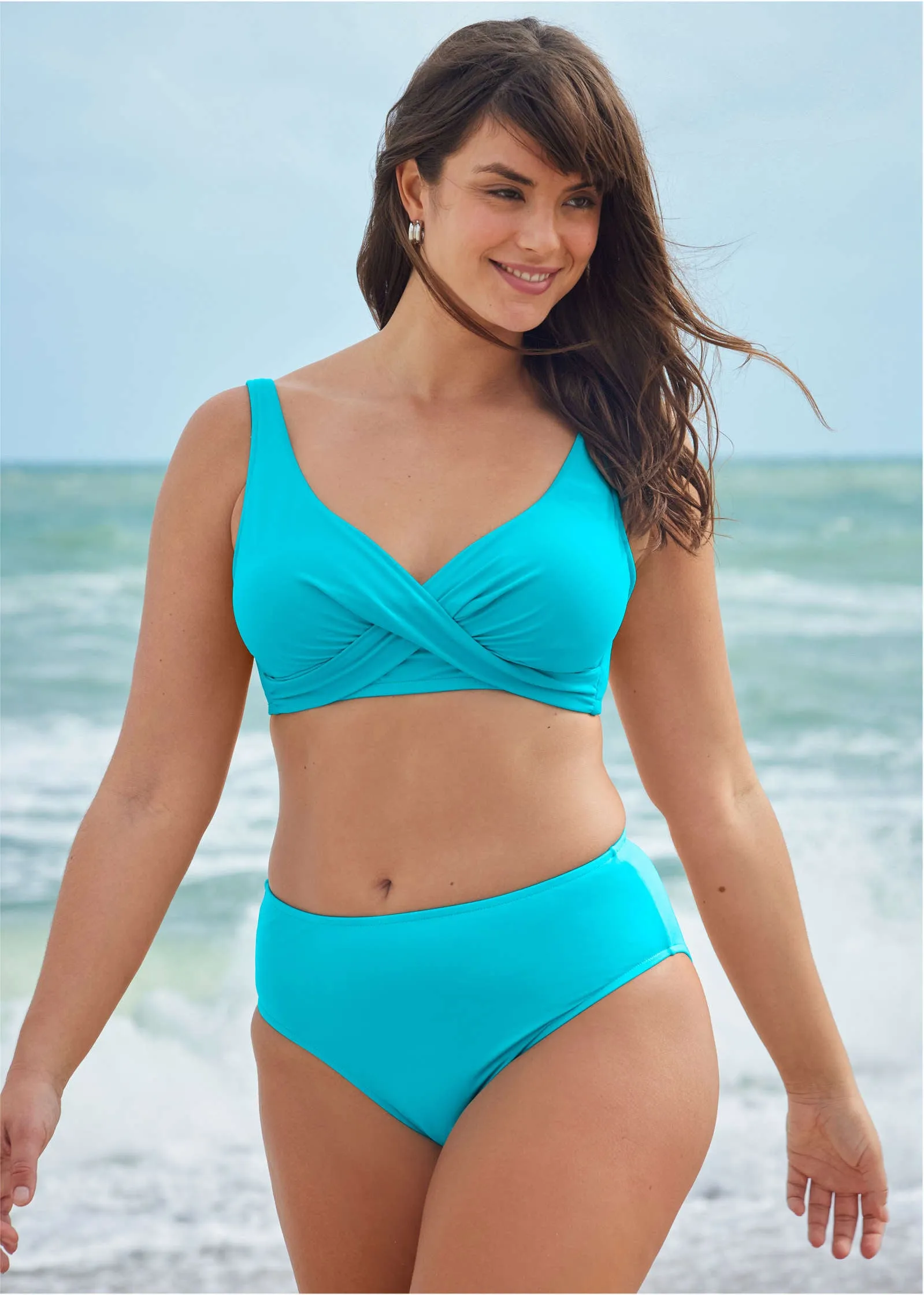 Lovely Lift Wrap Top - Aqua Reef sold by VENUS product image thumbnail 4