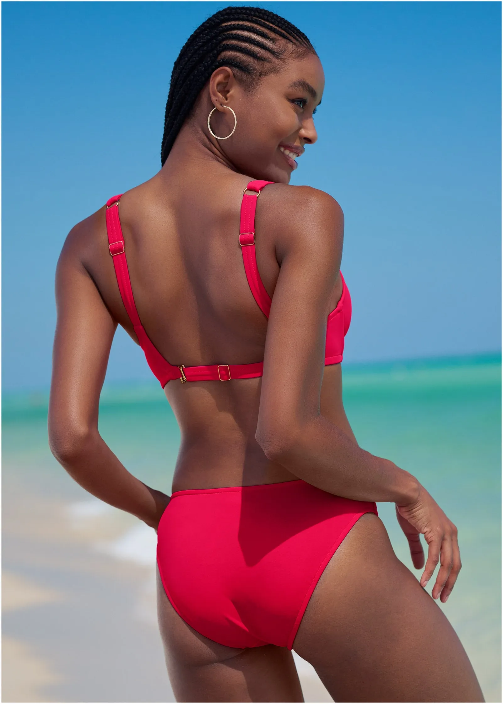 Lovely Lift Wrap Top - Red Hot sold by VENUS product image thumbnail 2