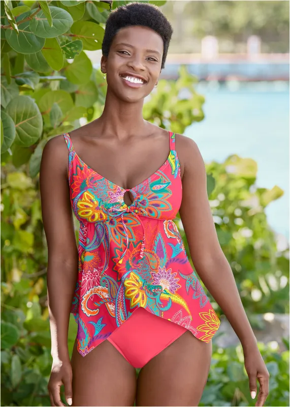 Sharkbite Hem Tankini - Festive Occasion sold by VENUS