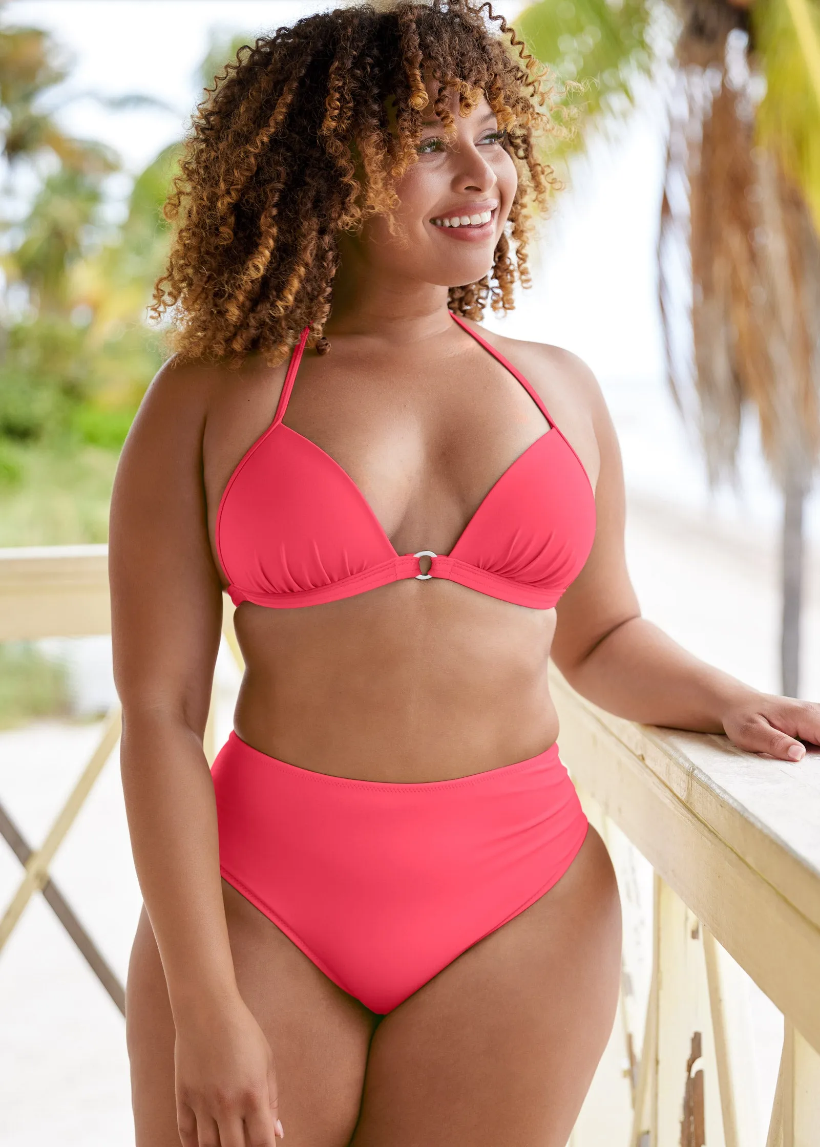 Santa Cruz Push-Up Triangle Top - Sunset Pink sold by VENUS product image thumbnail 4