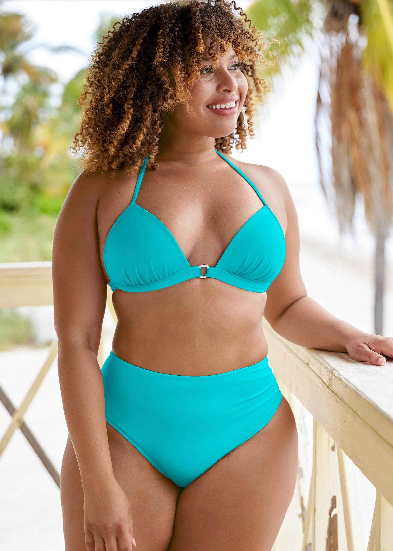 Santa Cruz Push-Up Triangle Top - Aqua Reef sold by VENUS product image thumbnail 5