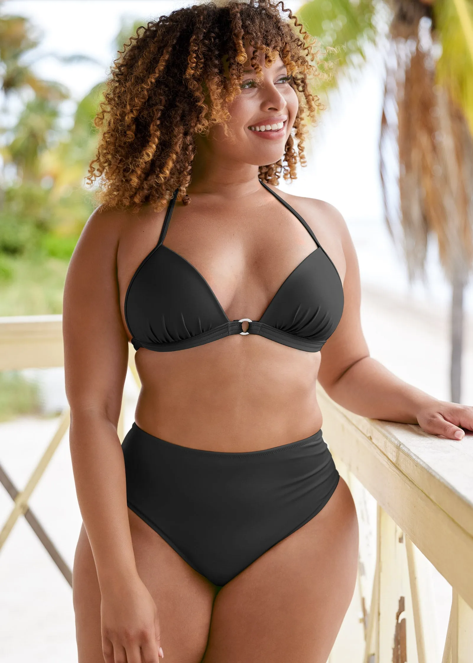 Santa Cruz Push-Up Triangle Top - Black Beauty sold by VENUS product image thumbnail 5