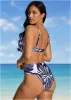 Oahu Underwire Top - Contrast Bold Leaves sold by VENUS