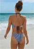 Reversible Malibu Cheeky Bottom - Reversible Navy Stripe sold by VENUS