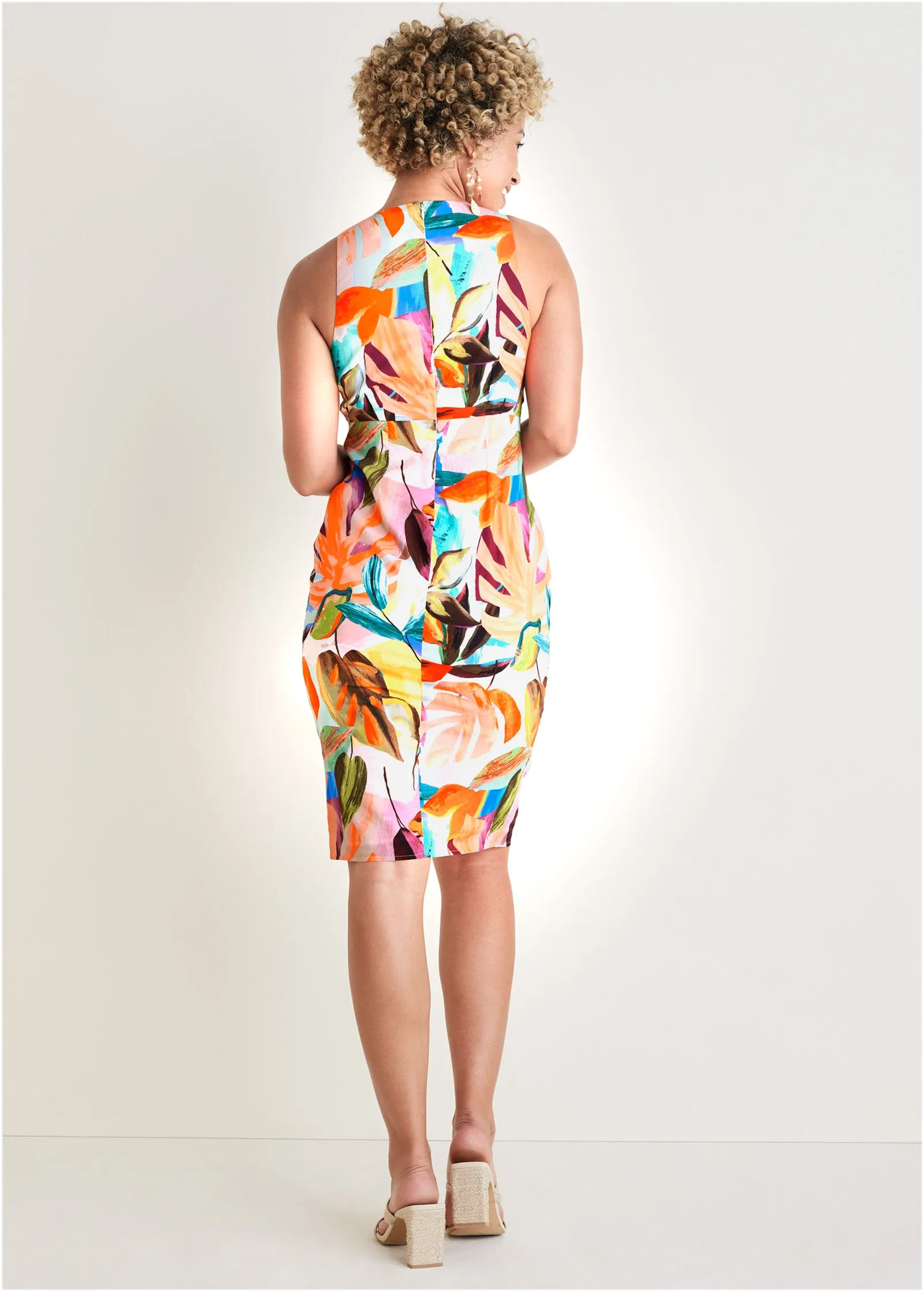 Tie Front Dress - Vibrant Tropic sold by VENUS product image thumbnail 2
